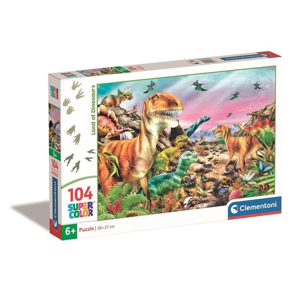 Clementoni pussel - Dinosaurieland med 104 bitar