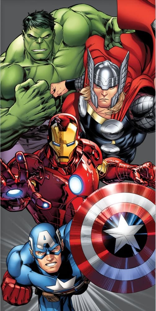 Avengers War badhandduk, strandhandduk 70x140 cm - Perfekt för sommarens äventyr!