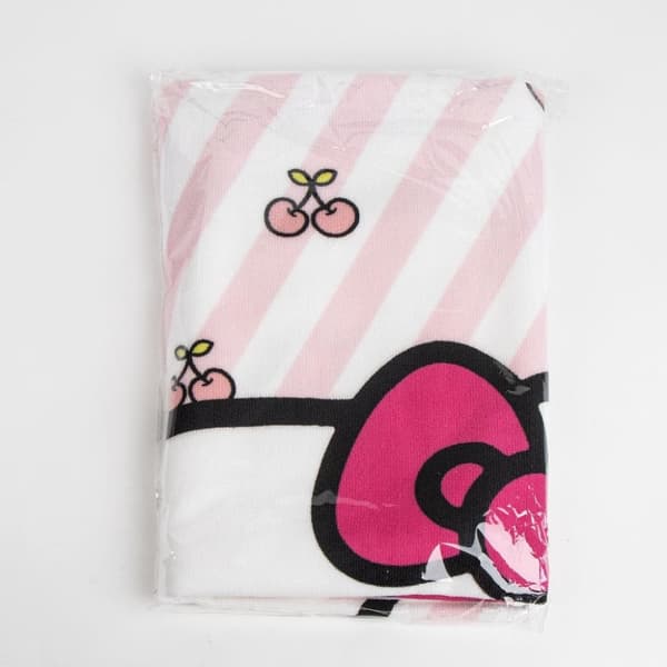Hello Kitty Körsbär Badhandduk, Strandhandduk 70x140 cm (Snabbtorkande)