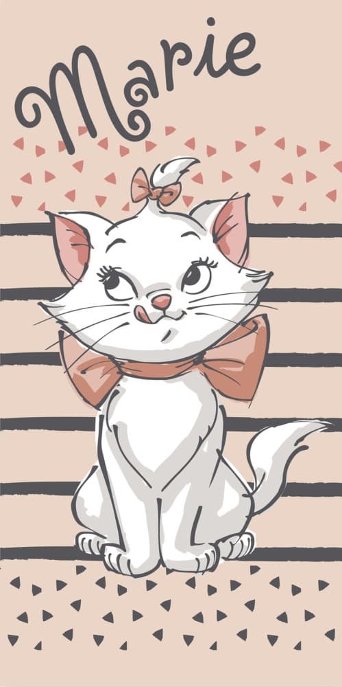 Disney Marie Söt katt badhandduk, strandhandduk 70x140 cm