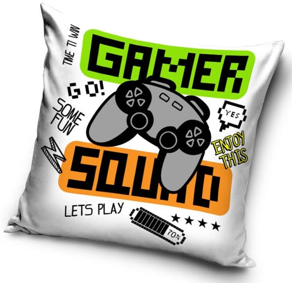 Gamer dekorationskudde 40×40 cm