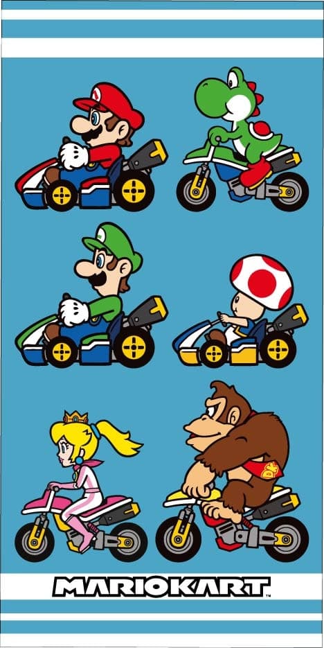 Super Mario Mariokart badlakan & strandhandduk 70×140 cm