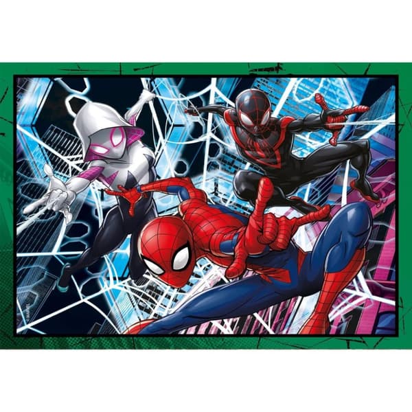 Spider-Man Trio i Aktion 4-i-1 Clementoni Pussel