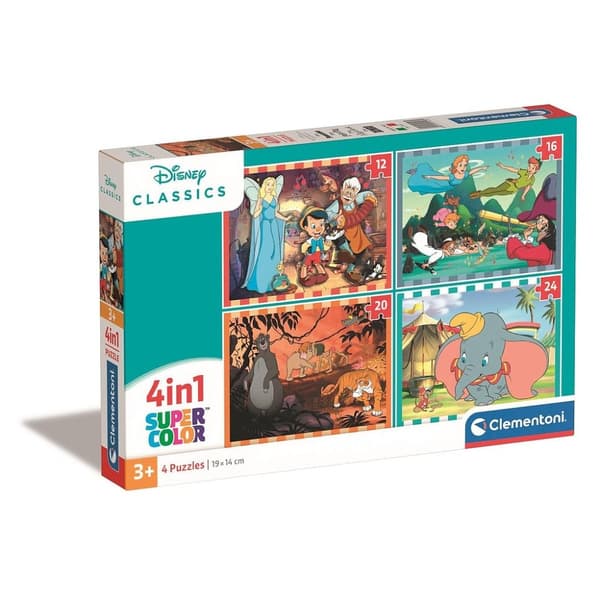 Disney Klassiska 4-i-1 Clementoni Pussel