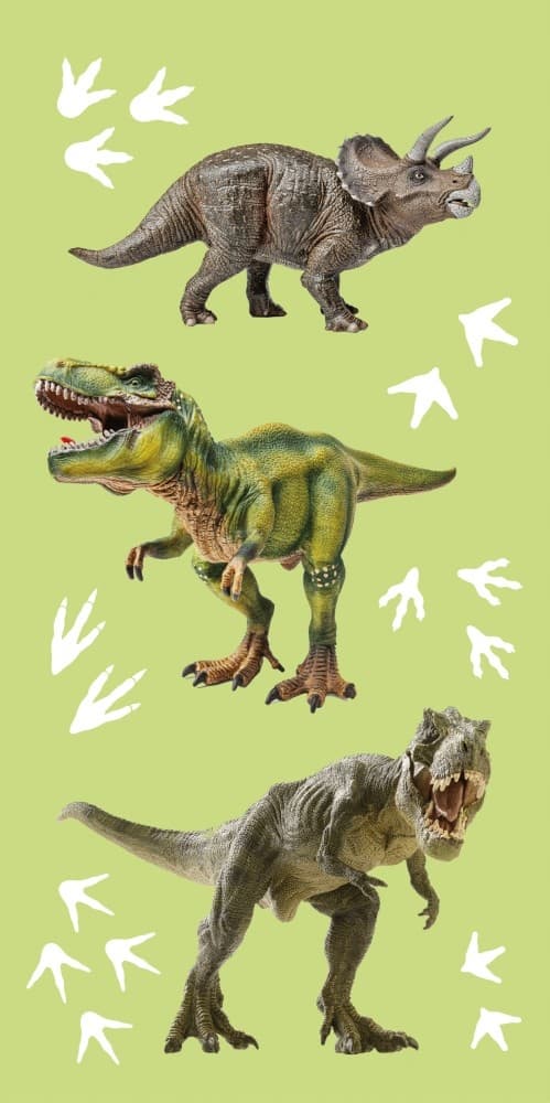 Dinosaurie badhandduk, strandhandduk 70*140 cm - Perfekt för barn älskare av dinosaurier!
