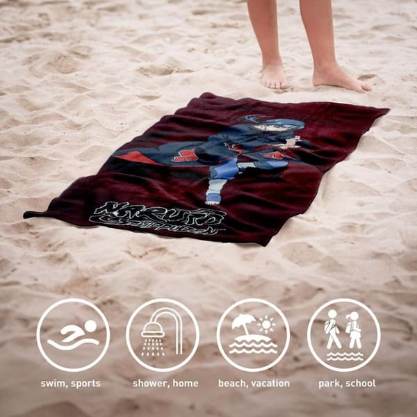 Naruto Itachi badhandduk, strandhandduk 70x140 cm (Snabbtorkande)