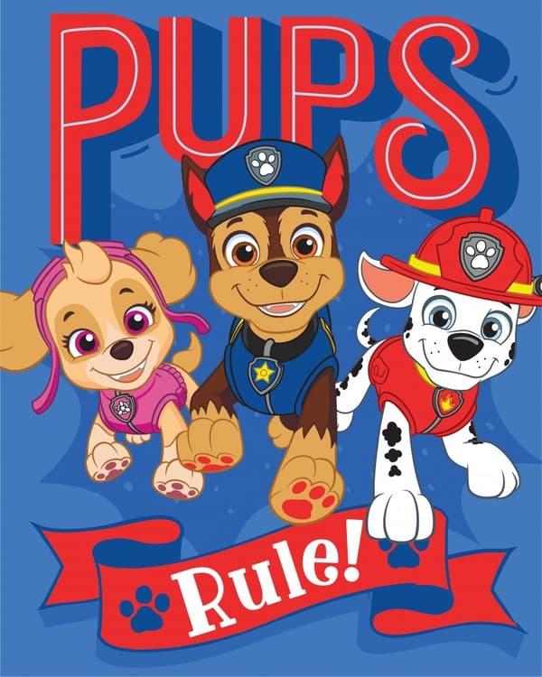 Paw Patrol polarfilt 130*170 cm - Håll dig varm med stil!