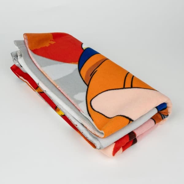 Naruto Jutsu Badhandduk, Strandhandduk 70x140cm (Snabbtorkande)