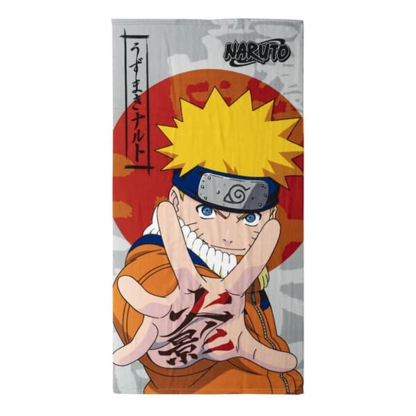 Naruto Jutsu Badhandduk, Strandhandduk 70x140cm (Snabbtorkande)