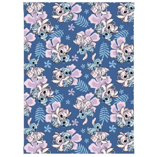 Disney Lilo & Stitch Hibiskus korallfleecefilt 110x150 cm