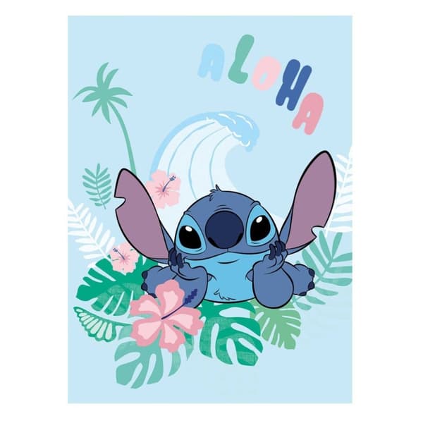 Disney Lilo & Stitch Aloha korallfleecefilt 100x150 cm