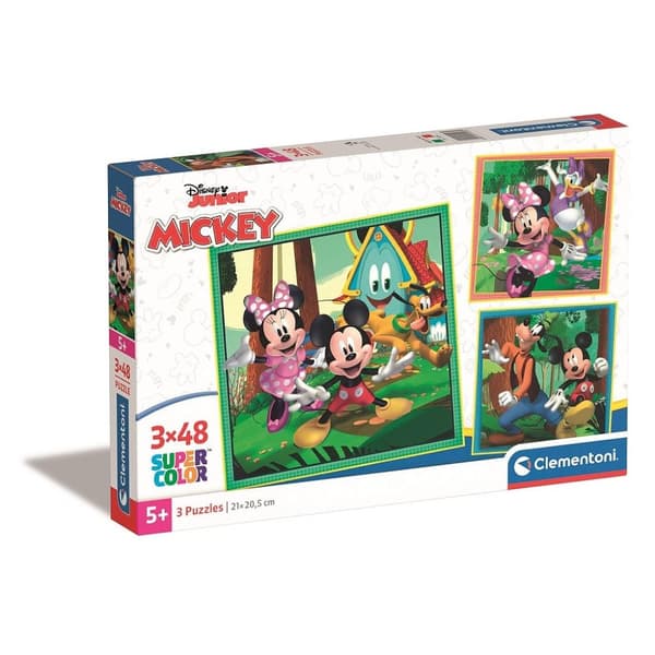 Disney Musse Pigg Klubbhus 3x48 bitars pussel