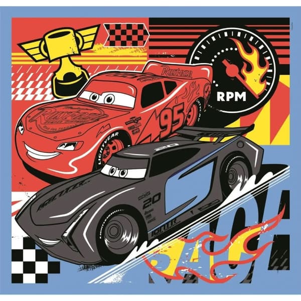 Disney Cars Team-95 Pussel 3x48 bitar - Clementoni