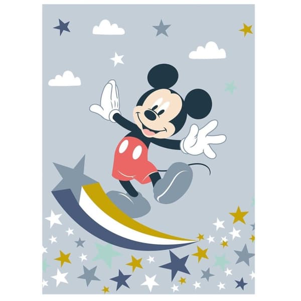 Disney Musse Pigg Star Coral Fleece Pläd 110x150 cm – Mjuk och Bekväm för Hemmet