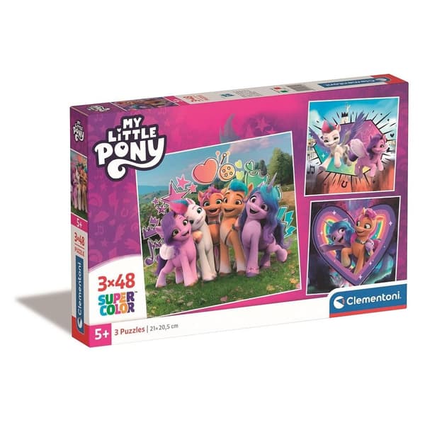 Ditt lilla ponny Doodles 3x48 bitars pussel