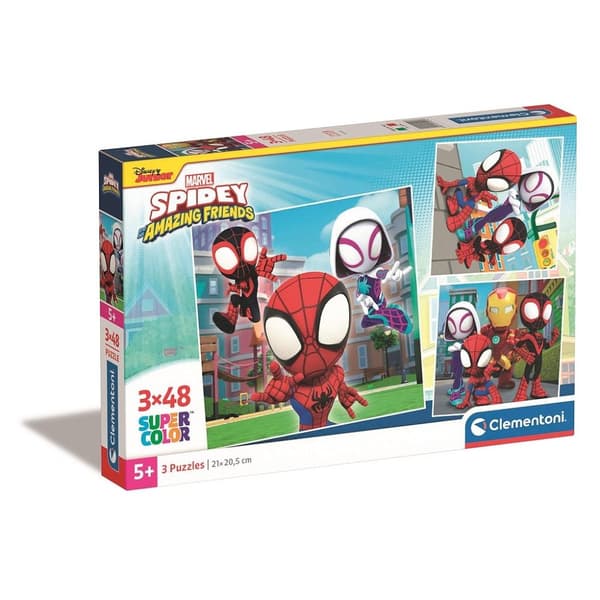 Spider-Man Spidey 3x48 bitar pussel