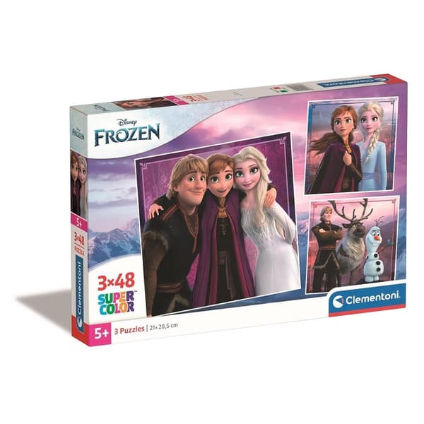 Disney Frozen Leaf 3x48 bitars pussel
