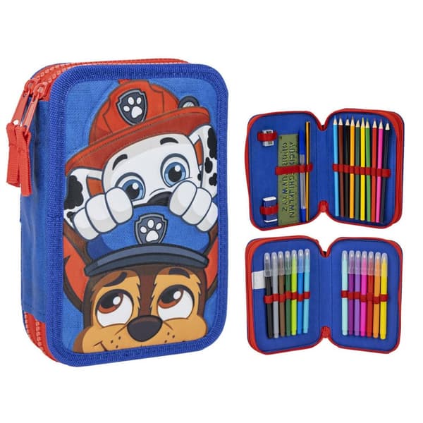 Paw Patrol Fylld Pennfodral med 2 Fack