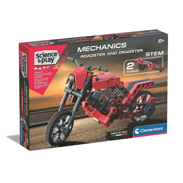 Clementoni Byggset för Roadster, Dragster, Motorcykel och Racingbil