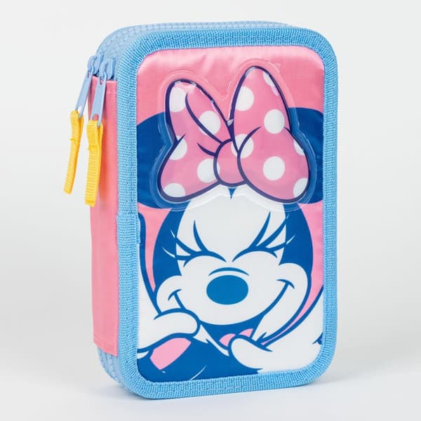 Disney Mimmi Pigg tvålagers pennfodral med fack