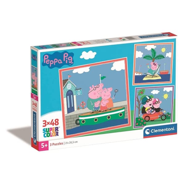 Greta Gris Avkopplande 3-pack Pussel - 48 bitar