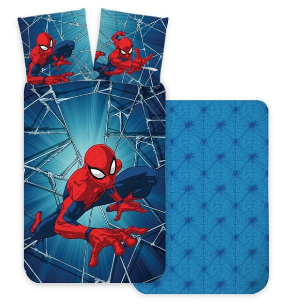Spider-Man Dynamiskt barnbäddset 100×140 cm, 40×45 cm – Möblera med stil och äventyr!