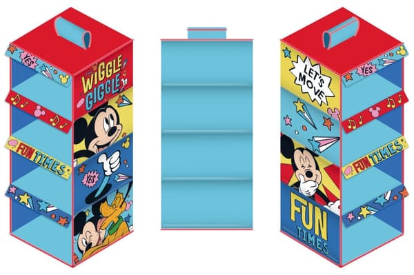 Disney Musse Pigg hängande garderobsorganisatör med 4 sektioner