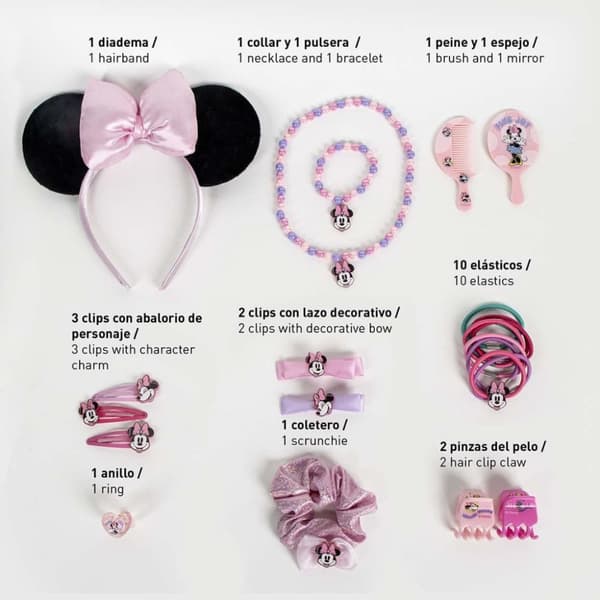 Disney Mimmi Pigg Makeover Set med Smycken och Håraccessoarer