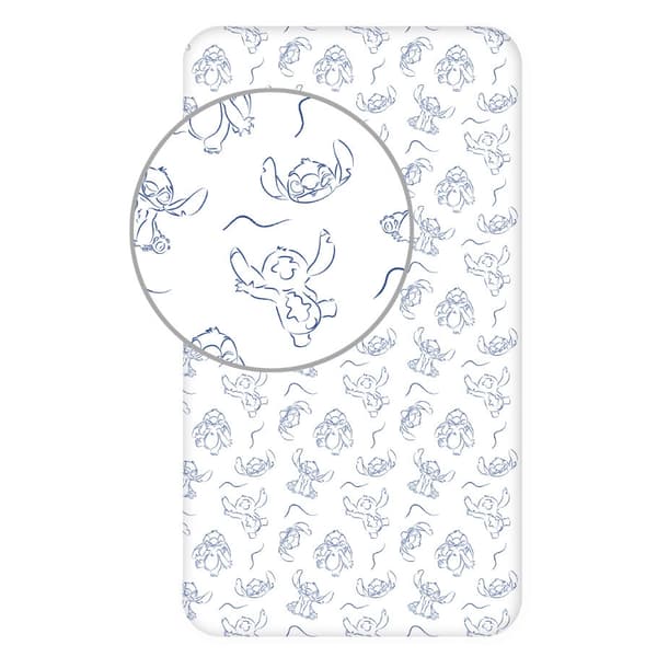 Disney Lilo & Stitch Sängkläder "Stellar Waves" 90x200 cm - Fitted Sheet