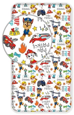 Paw Patrol Digger Skyddande Sängkläder 90x200 cm