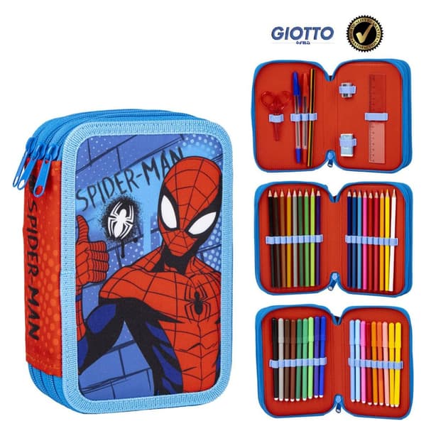Spider-Man anteckningspennfodral med tre fack