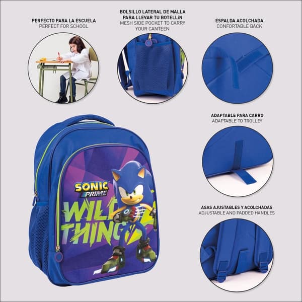 Sonic the Hedgehog Wild Thing skolväska, 41 cm