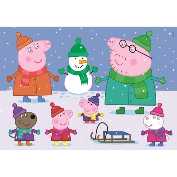 Clementoni Greta Gris Snö 104-delars Maxi Pussel