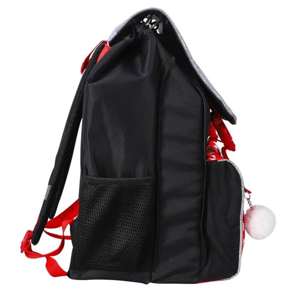 Disney Mimmi Pigg skolväska, väska med pompom, 42 cm