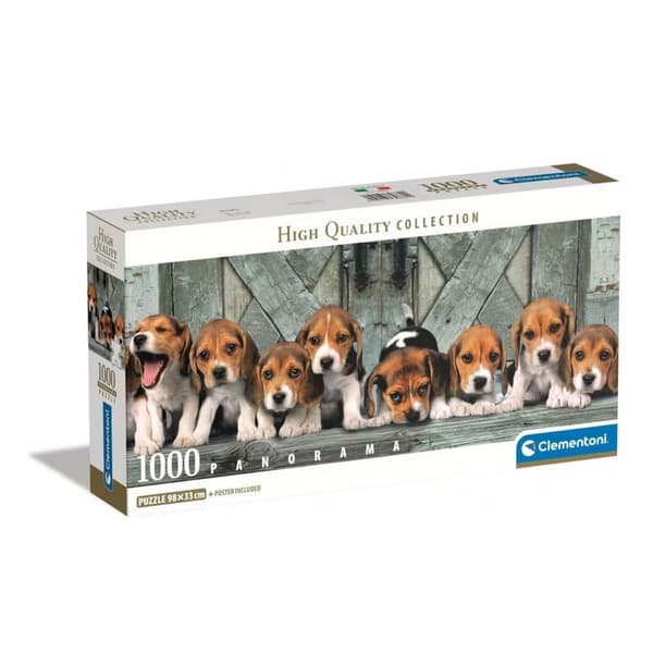 Beagle Hundar 1000-bitars panoramapussel