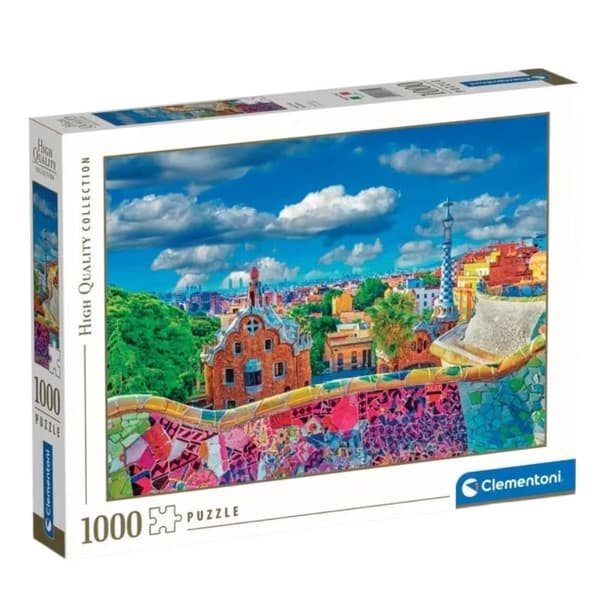 Güell Park i Barcelona - 1000-bitars pussel av Clementoni