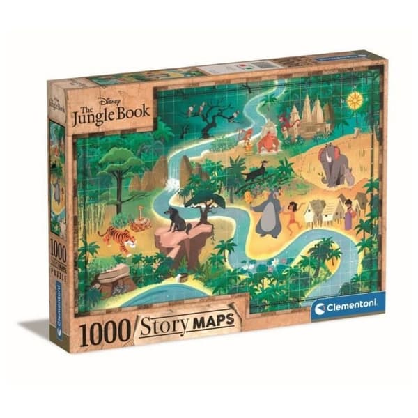 Disney Klassiska Djungelboken Saga-karta 1000-bitars pussel