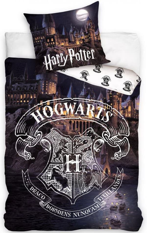 Harry Potter Slott Nattbäddset 140×200 cm, 70×90 cm