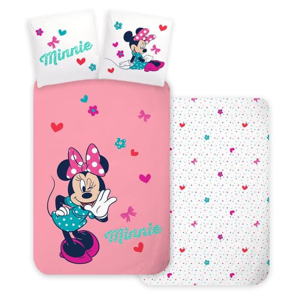 Disney Mimmi Pigg Sängset 140×200 cm, 70×90 cm – Perfekt för Barnrummet