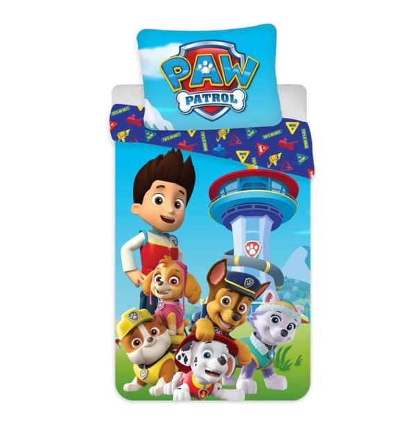 Paw Patrol "On Duty" sängset 140×200 cm, 70×90 cm