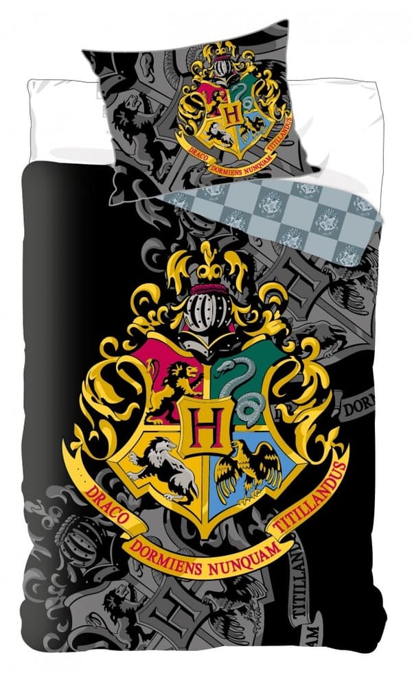 Harry Potter väddset med fäste, 140×200 cm, 70×90 cm