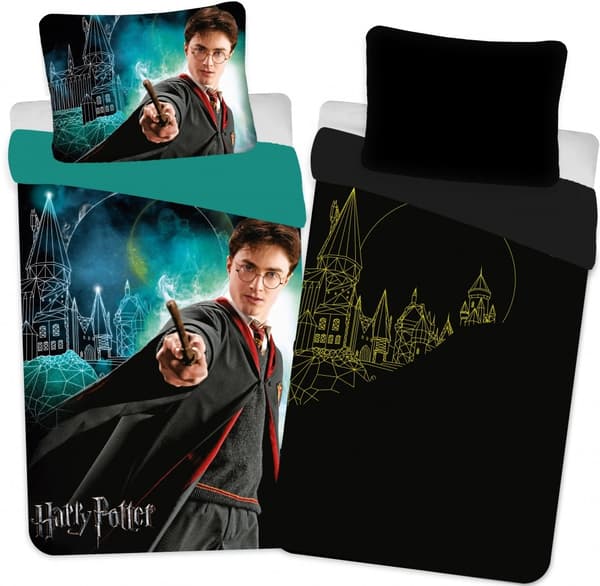 Harry Potter Glöd-i-mörker Sängöverkast 140×200 cm, 70×90 cm