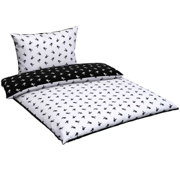 Playboy Monokrom sängkläder set 140×200 cm, 70×90 cm