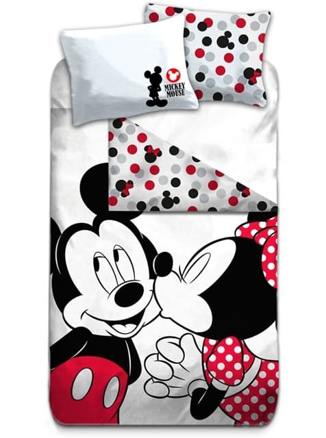 Disney Mimmi Pigg och Musse Pigg Kärleksbäddset 155×200 cm, 50×80 cm