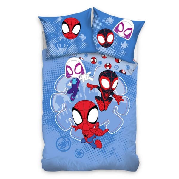 Spider-Man Spidey påslakanset 140×200 cm, 70×90 cm
