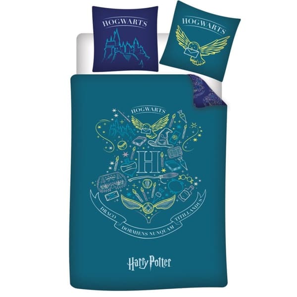 Harry Potter Drömmar Sängöverdrag 140×200 cm, 63×63 cm Mikrofiber