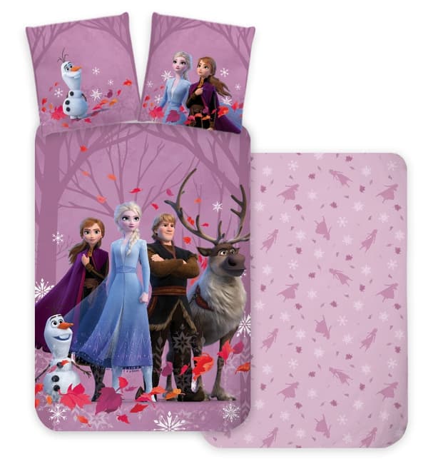 Disney Frozen Lila Höst Sängklädesset 140×200 cm, 70×90 cm
