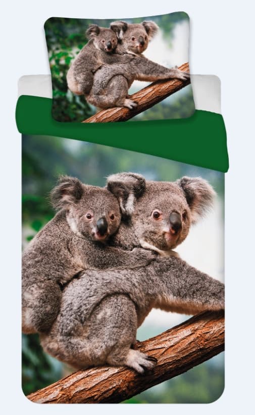 Koala Sängkläder Set 135x200 cm, 80x80 cm - För en Bekväm Sömn