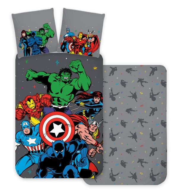 Avengers Klassisk Comic Stil Sängkläder Set 140×200 cm, 70×90 cm
