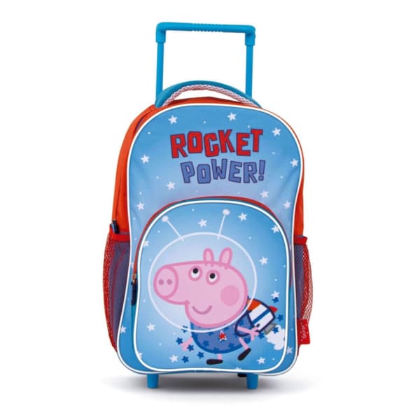Greta Gris Ryggsäck med hjul för förskolebarn, 36 cm